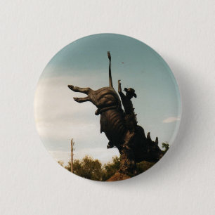 Bóton Redondo 5.08cm Estátua de um bullrider (kkincade12)