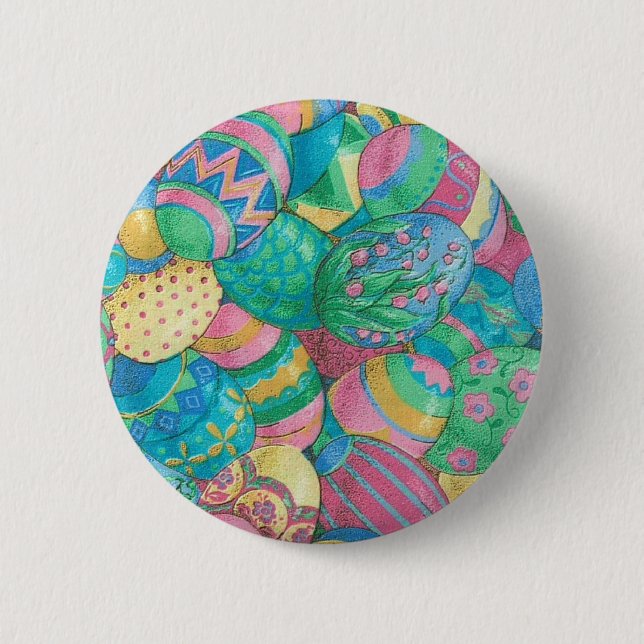 Bóton Redondo 5.08cm Estavaganza dos ovos (Frente)