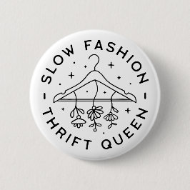 Bóton Redondo 5.08cm Estética da rainha da moda lenta