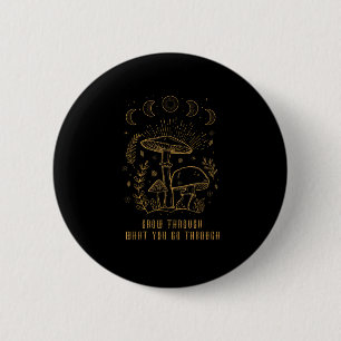 Bóton Redondo 5.08cm Estética Goblincore Academia Cottagecore Cogumelo