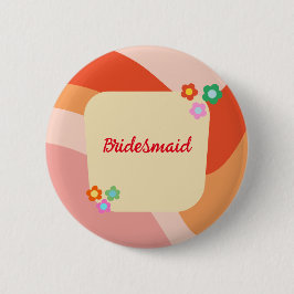 Bóton Redondo 5.08cm Estilo de Groovy Retroativo