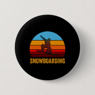 Bóton Redondo 5.08cm Estilo de Vintagem Retroativa Snowboard