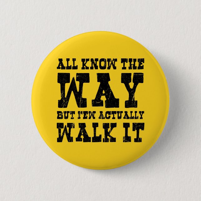 Bóton Redondo 5.08cm Estilo Ocidental do Budismo Zen (Frente)