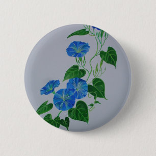 Bóton Redondo 5.08cm Estilo Vitoriano Glória Glória Vinha de Flor Selva