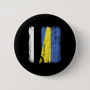 Bóton Redondo 5.08cm Estônia Ucrânia Meia Bandeira Herança Estoniana Uc
