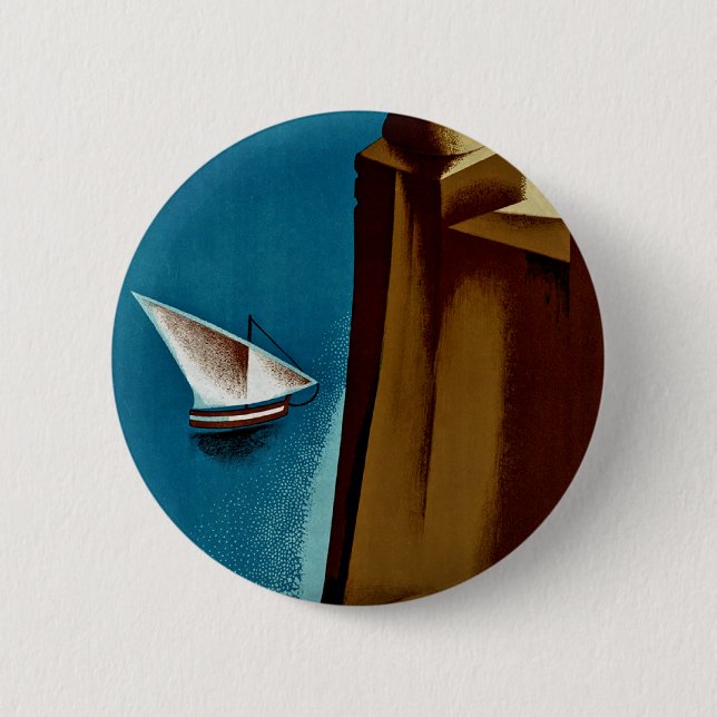 Bóton Redondo 5.08cm Estoril - Cascais Portugal (Frente)