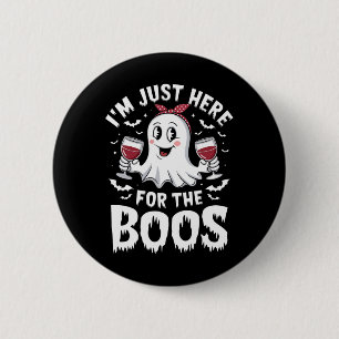 Bóton Redondo 5.08cm Estou aqui para as mulheres do Boos Halloween Ghos