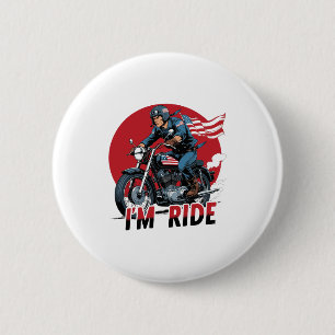 Bóton Redondo 5.08cm ESTOU DE MOTO � Motocicleta