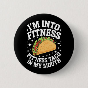 Bóton Redondo 5.08cm Estou na Moda Fitness Taco Fitness na Minha Boca C