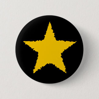 Bóton Redondo 5.08cm Estrela amarela branca