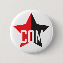 Bóton Redondo 5.08cm Estrela Anarcho-Comunista