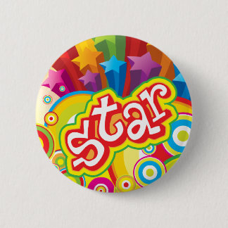 Bóton Redondo 5.08cm Estrela - botão