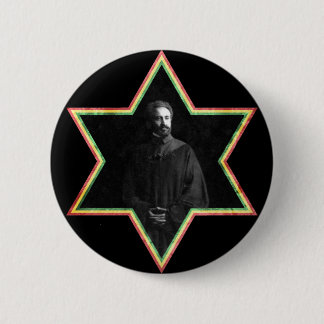 Bóton Redondo 5.08cm Estrela de David de Haile Selassie