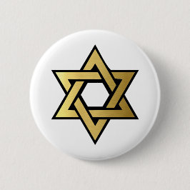 Bóton Redondo 5.08cm Estrela de David Jewish Button
