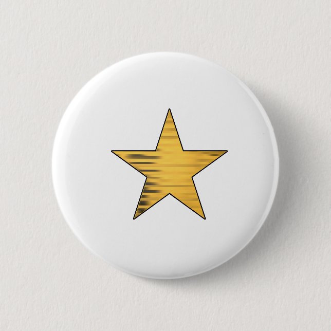 Bóton Redondo 5.08cm Estrela de Ouro (Frente)