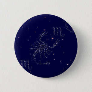 Bóton Redondo 5.08cm estrela escorpião