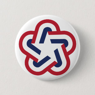 Bóton Redondo 5.08cm Estrela Retroativa