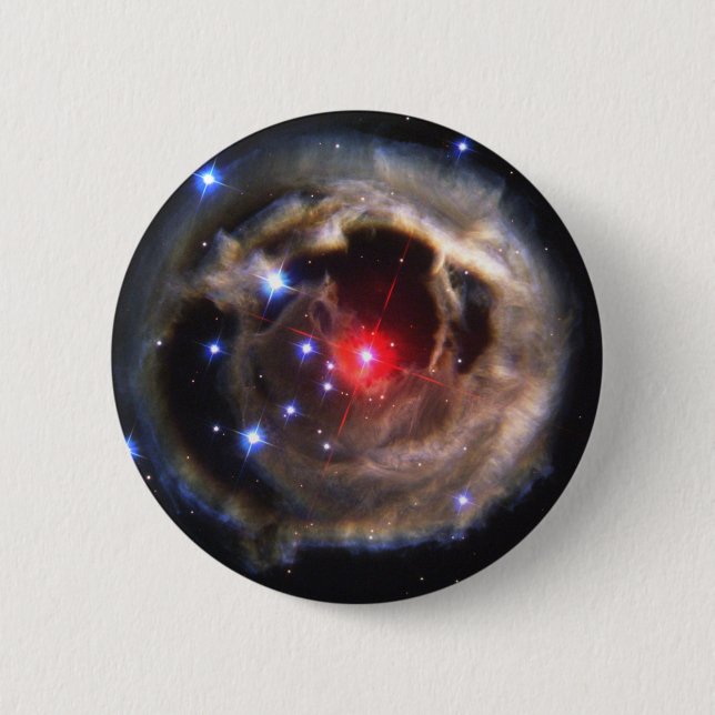 Bóton Redondo 5.08cm Estrela vermelha (Frente)