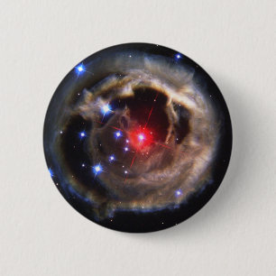 Bóton Redondo 5.08cm Estrela vermelha