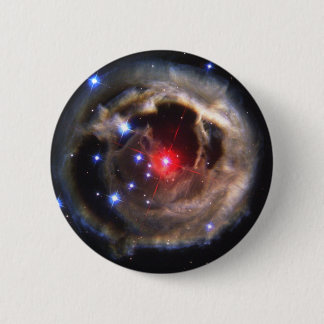 Bóton Redondo 5.08cm Estrela vermelha