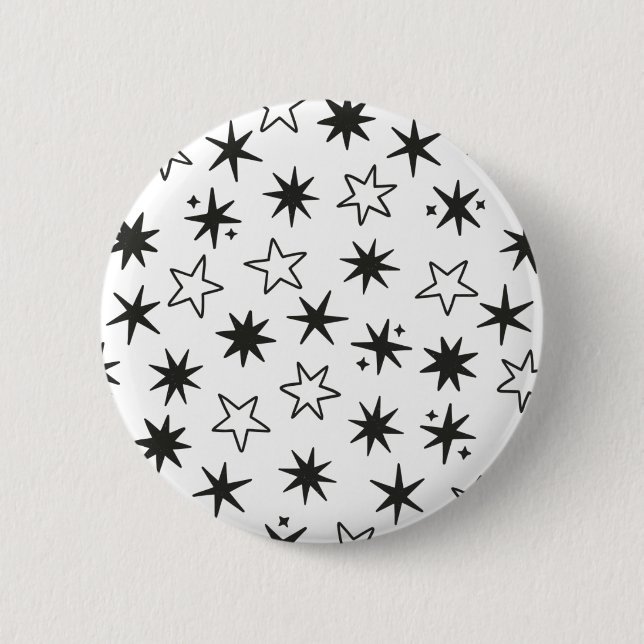 Bóton Redondo 5.08cm Estrelas (Frente)