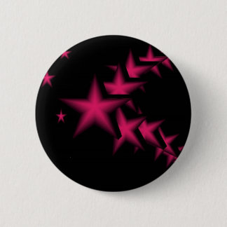 Bóton Redondo 5.08cm Estrelas cor-de-rosa