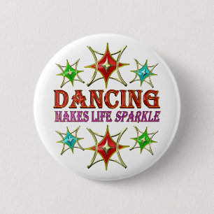 BÓTON REDONDO 5.08CM ESTRELAS DE RICO DANCING