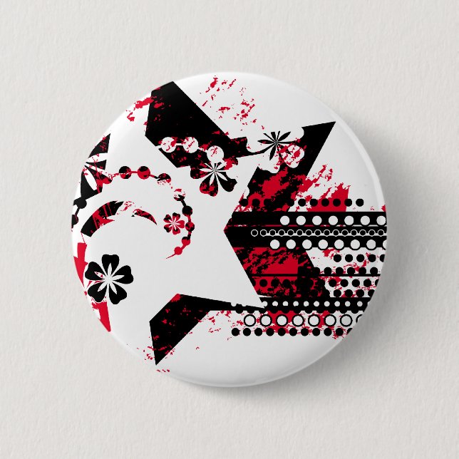 Bóton Redondo 5.08cm estrelas-granja (Frente)