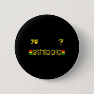 Bóton Redondo 5.08cm Etiópia -reggae Rastafari Jamaica Futebol Estilo