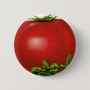 Bóton Redondo 5.08cm Etiqueta de Fruta Vintage, Tomates de beleza Arcad
