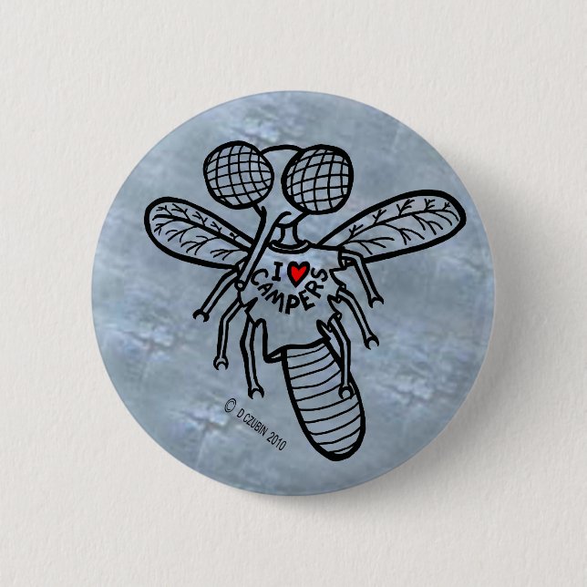 Bóton Redondo 5.08cm Eu Adoro Campers! (Frente)