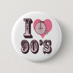 Bóton Redondo 5.08cm Eu adoro os anos 90