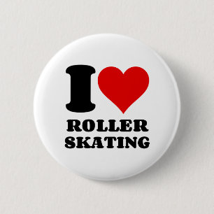 BÓTON REDONDO 5.08CM EU ADORO ROLLER SKATING