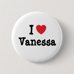 Bóton Redondo 5.08cm Eu adoro Vanessa Heart Shirt