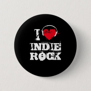 Bóton Redondo 5.08cm Eu amo a rocha indie