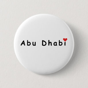 Bóton Redondo 5.08cm Eu amo Abu Dhabi