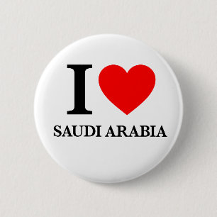 Bóton Redondo 5.08cm Eu amo Arábia Saudita