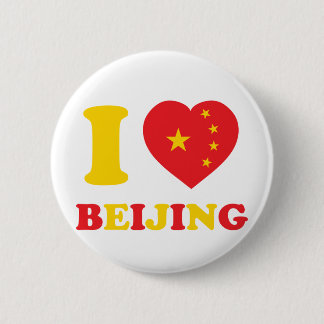 Bóton Redondo 5.08cm Eu amo Beijing