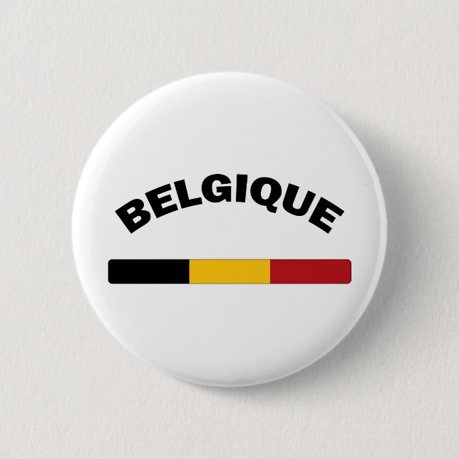 Bóton Redondo 5.08cm Eu amo Bélgica (Frente)