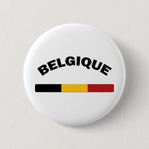 Bóton Redondo 5.08cm Eu amo Bélgica