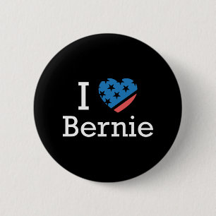 Bóton Redondo 5.08cm Eu amo Bernie