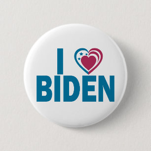 Bóton Redondo 5.08cm Eu amo Biden