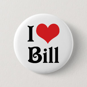 Bóton Redondo 5.08cm Eu Amo Bill