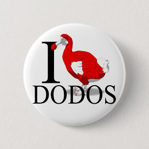 Bóton Redondo 5.08cm Eu amo botões dos Dodos