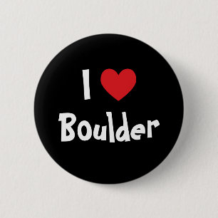 Bóton Redondo 5.08cm Eu Amo Boulder
