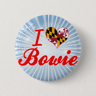 Bóton Redondo 5.08cm Eu amo Bowie, Maryland
