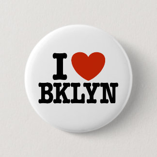 Bóton Redondo 5.08cm Eu Amo Brooklyn