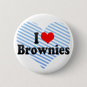 Bóton Redondo 5.08cm Eu amo brownies