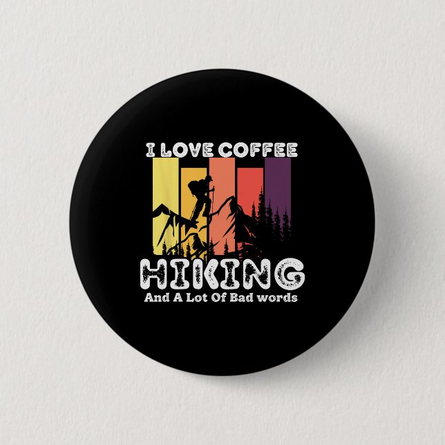 Bóton Redondo 5.08cm Eu Amo Café  (Frente)