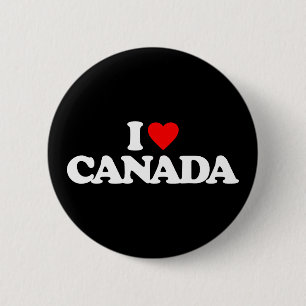 BÓTON REDONDO 5.08CM EU AMO CANADÁ